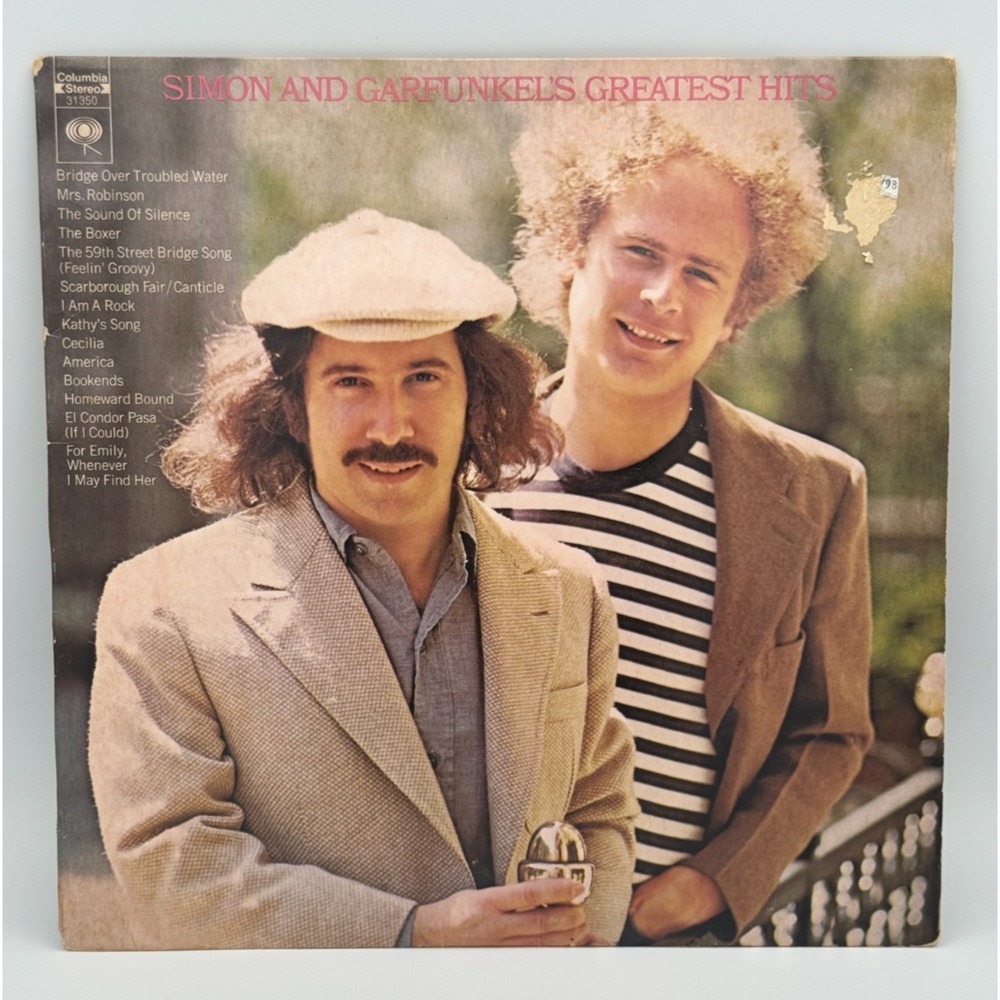 Simon and Garfunkel's Greatest Hits 12" Vinyl Record - 1972 Columbia - Tested